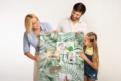 Parafatábla akvarellfestett levelek mintával