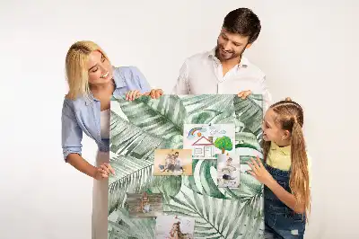 Parafatábla akvarellfestett levelek mintával