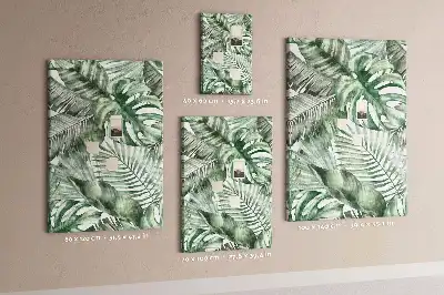 Parafatábla akvarellfestett levelek mintával