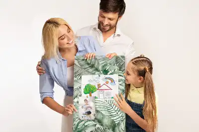 Parafatábla akvarellfestett levelek mintával