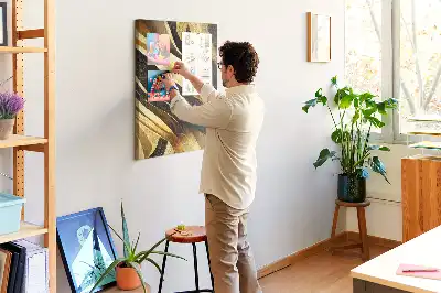 Absztrakt vonalak mintázatú parafatábla