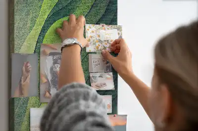 Parafatábla természetes tájvonalak mintával