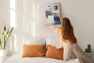 Absztrakció márványban parafatábla