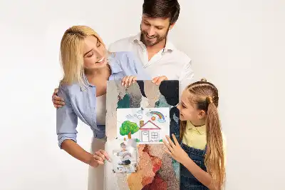 Nagy méretű parafatábla absztrakt mintával