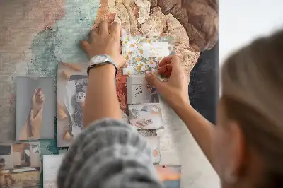 Absztrakt foltok mintás parafatábla
