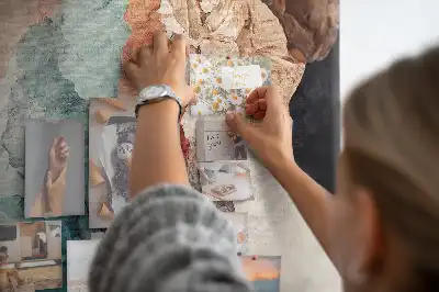 Absztrakt foltok mintás parafatábla