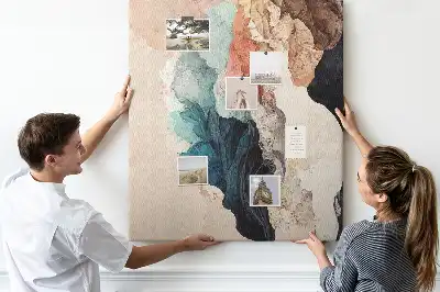 Absztrakt foltok mintás parafatábla