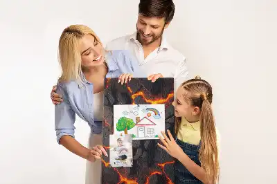 Láva a vulkánból parafatábla