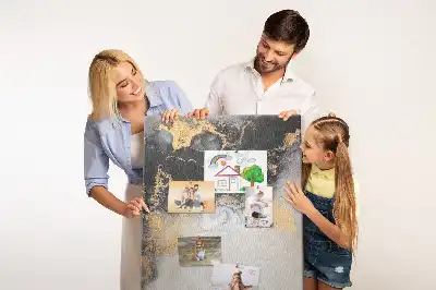 Nagy méretű parafatábla márvány absztrakció mintával
