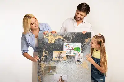 Nagy méretű parafatábla márvány absztrakció mintával