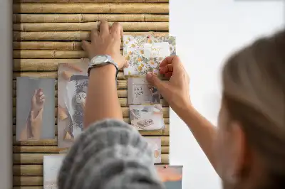 Színes parafatábla Bambuszrügyek mintával