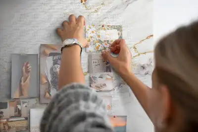 Nagy méretű dekoratív márvány mintás parafatábla