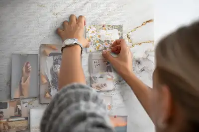 Nagy méretű dekoratív márvány mintás parafatábla