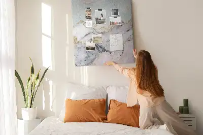 Klasszikus márvány mintás parafatábla