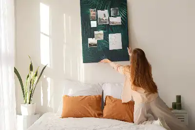 Parafatábla egzotikus levelek mintával