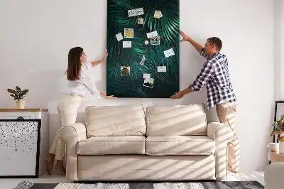 Parafatábla egzotikus levelek mintával