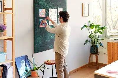 Parafatábla egzotikus levelek mintával