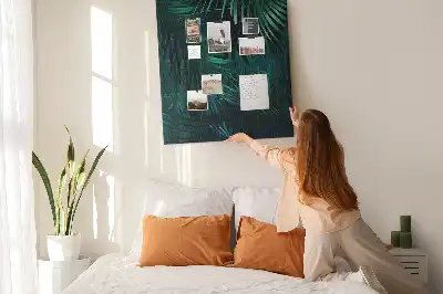 Parafatábla egzotikus levelek mintával