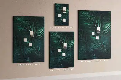 Parafatábla egzotikus levelek mintával