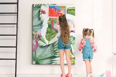 Vad flamingó mintás nagy parafatábla