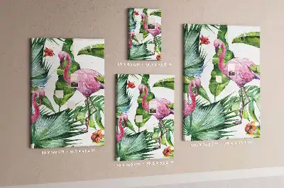 Vad flamingó mintás nagy parafatábla