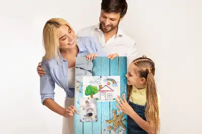 Színes kagylók mintás parafatábla