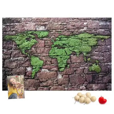 Parafatábla világtérkép falra