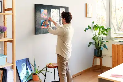 Fém absztrakció parafa üzenőtábla