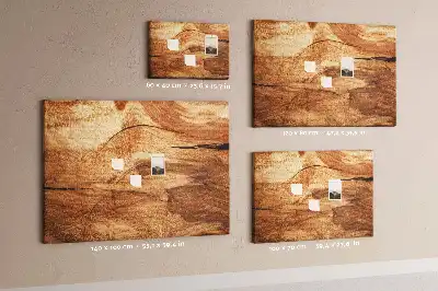 Fali parafa üzenőtábla fa textúrával