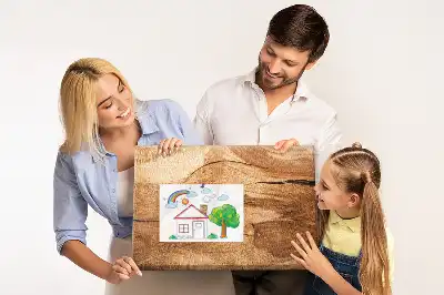 Fali parafa üzenőtábla fa textúrával