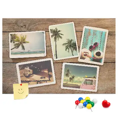 Fali parafa üzenőtábla polaroid képekhez