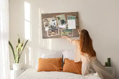 Fali parafa üzenőtábla polaroid képekhez
