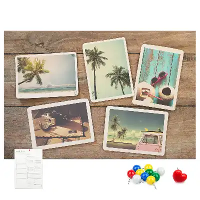 Fali parafa üzenőtábla polaroid képekhez