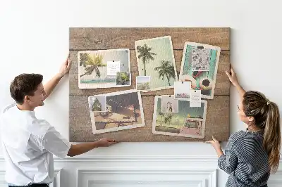 Fali parafa üzenőtábla polaroid képekhez