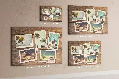 Fali parafa üzenőtábla polaroid képekhez