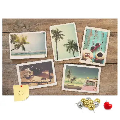 Fali parafa üzenőtábla polaroid képekhez