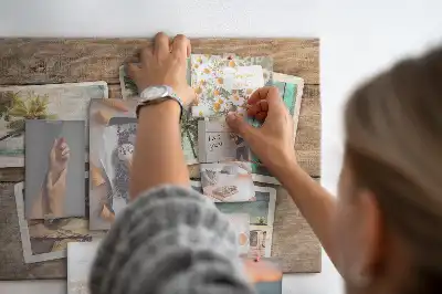 Fali parafa üzenőtábla polaroid képekhez