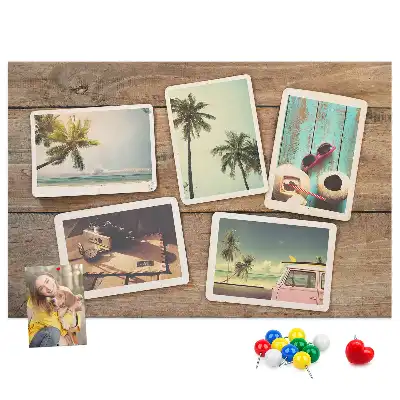 Fali parafa üzenőtábla polaroid képekhez