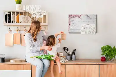 Ébredő természet flóra mintás fali parafa üzenőtábla