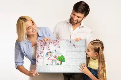 Ébredő természet flóra mintás fali parafa üzenőtábla