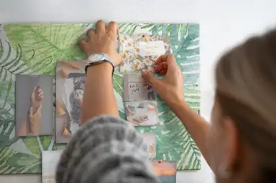 Parafa üzenőtábla trópusi leveles mintával