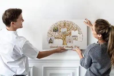Parafa üzenőtábla Régi családfa mintával