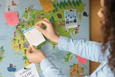 Kultúrák világtérképe parafatábla
