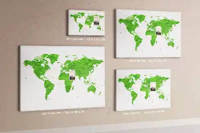 Parafatábla zöld fű mintás térképpel