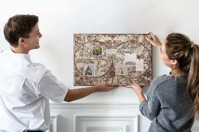 Parafa üzenőtábla antik atlasztérkép mintával
