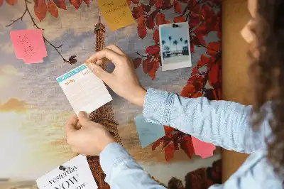Eiffel-torony mintás parafa üzenőtábla