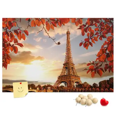 Eiffel-torony mintás parafa üzenőtábla