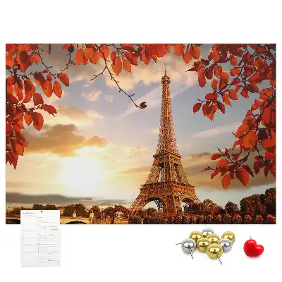 Eiffel-torony mintás parafa üzenőtábla
