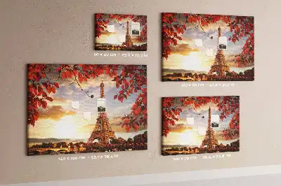 Eiffel-torony mintás parafa üzenőtábla