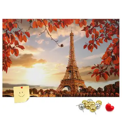 Eiffel-torony mintás parafa üzenőtábla